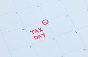 Tax day, calendar schedule and reminder for government law compl